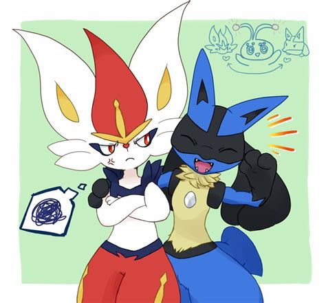 lucario x cinderace|Hit Me With Your Best Shot, a pokémon fanfic 